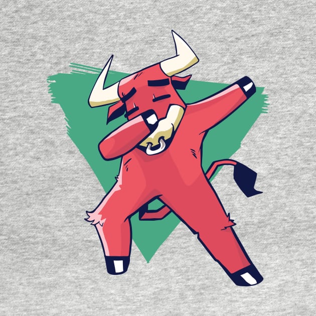 Funny Bull Dabbing Cool Design by CoolArts
